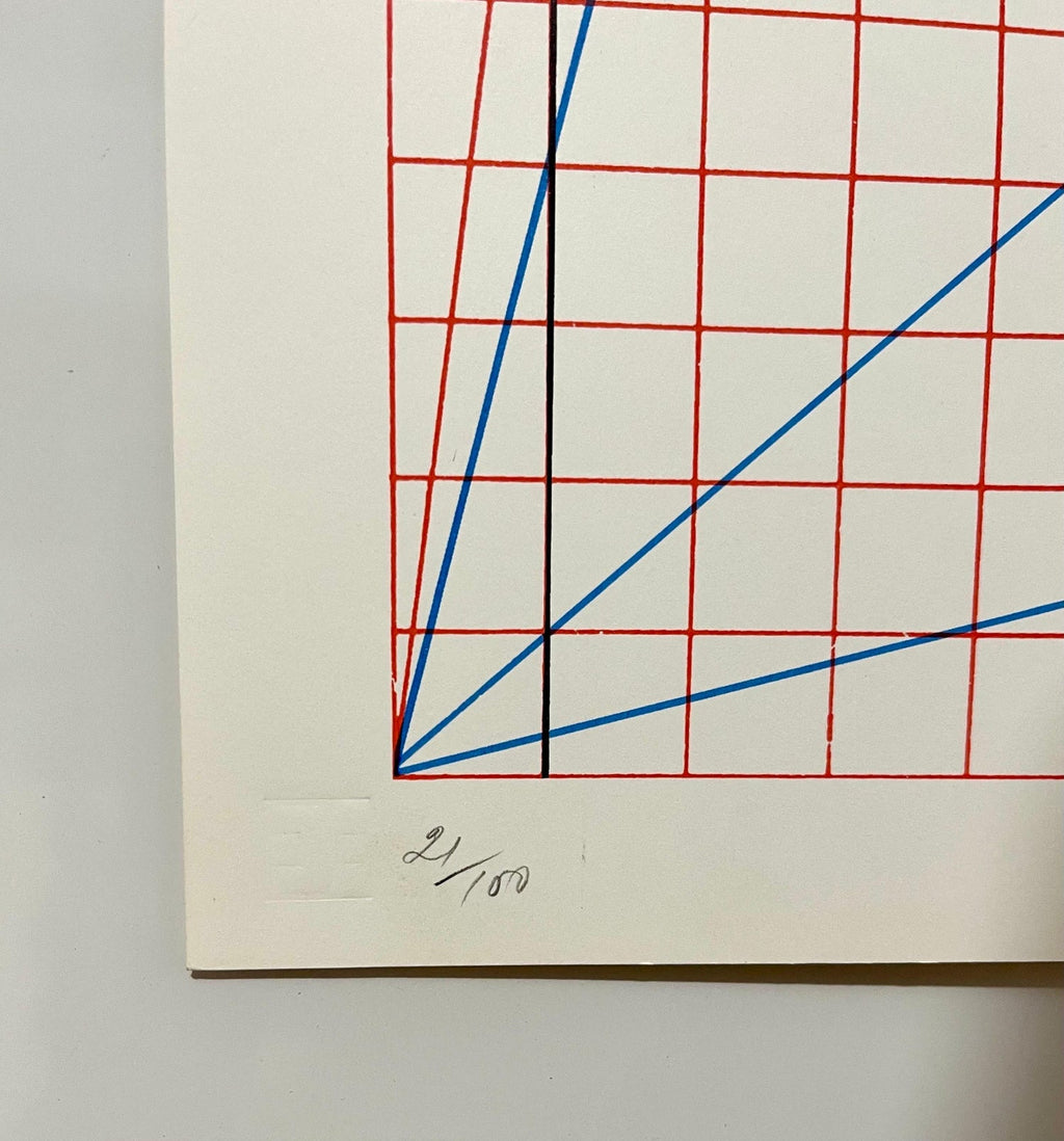 Abstract Minimalist Color Silkscreen Print Will Insley On The Bowery Pop Art