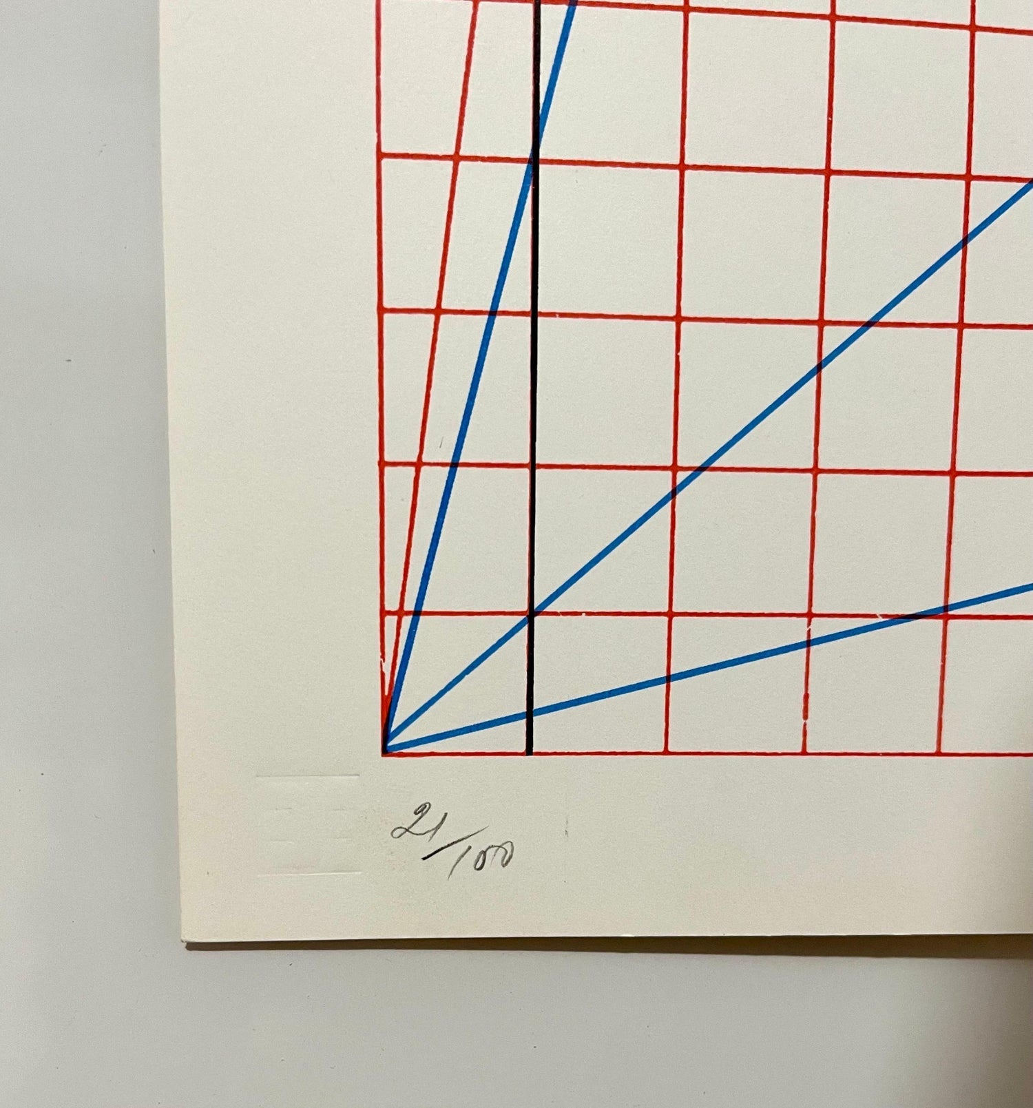 Abstract Minimalist Color Silkscreen Print Will Insley On The Bowery Pop Art
