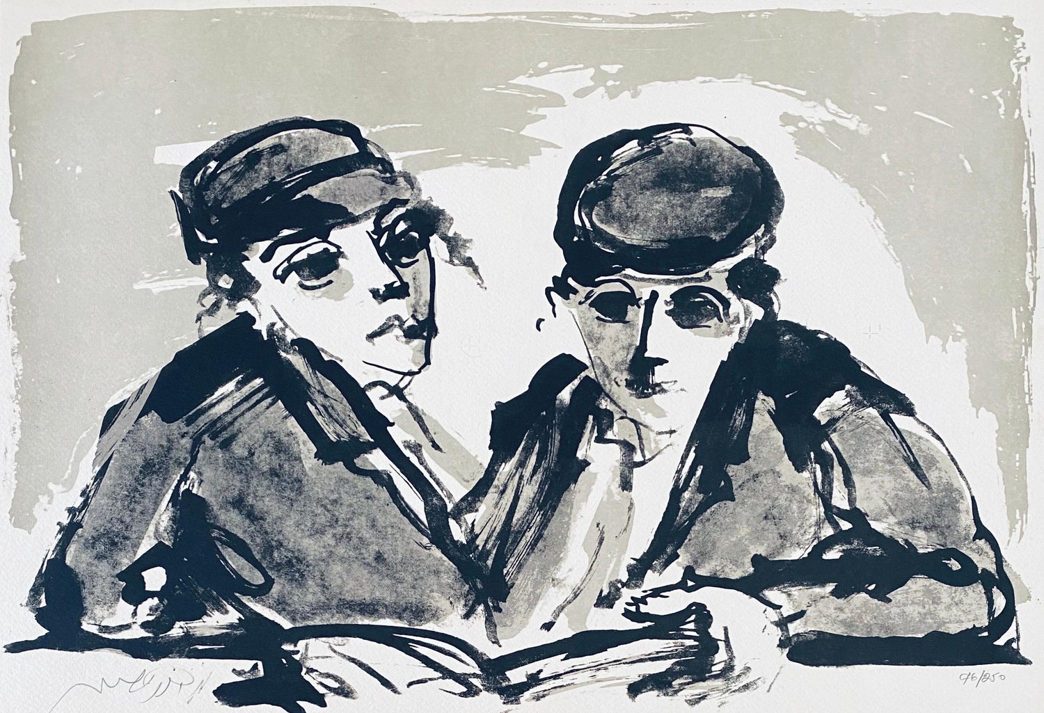 Lithuanian French Artist Arbit Blatas Lithograph Maurice de Vlaminck Ecole Paris