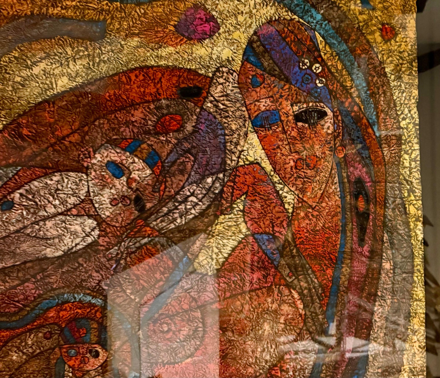 Large Original Mixed Media Painting on Rice Paper Chinese Artist Jiang Tiefeng