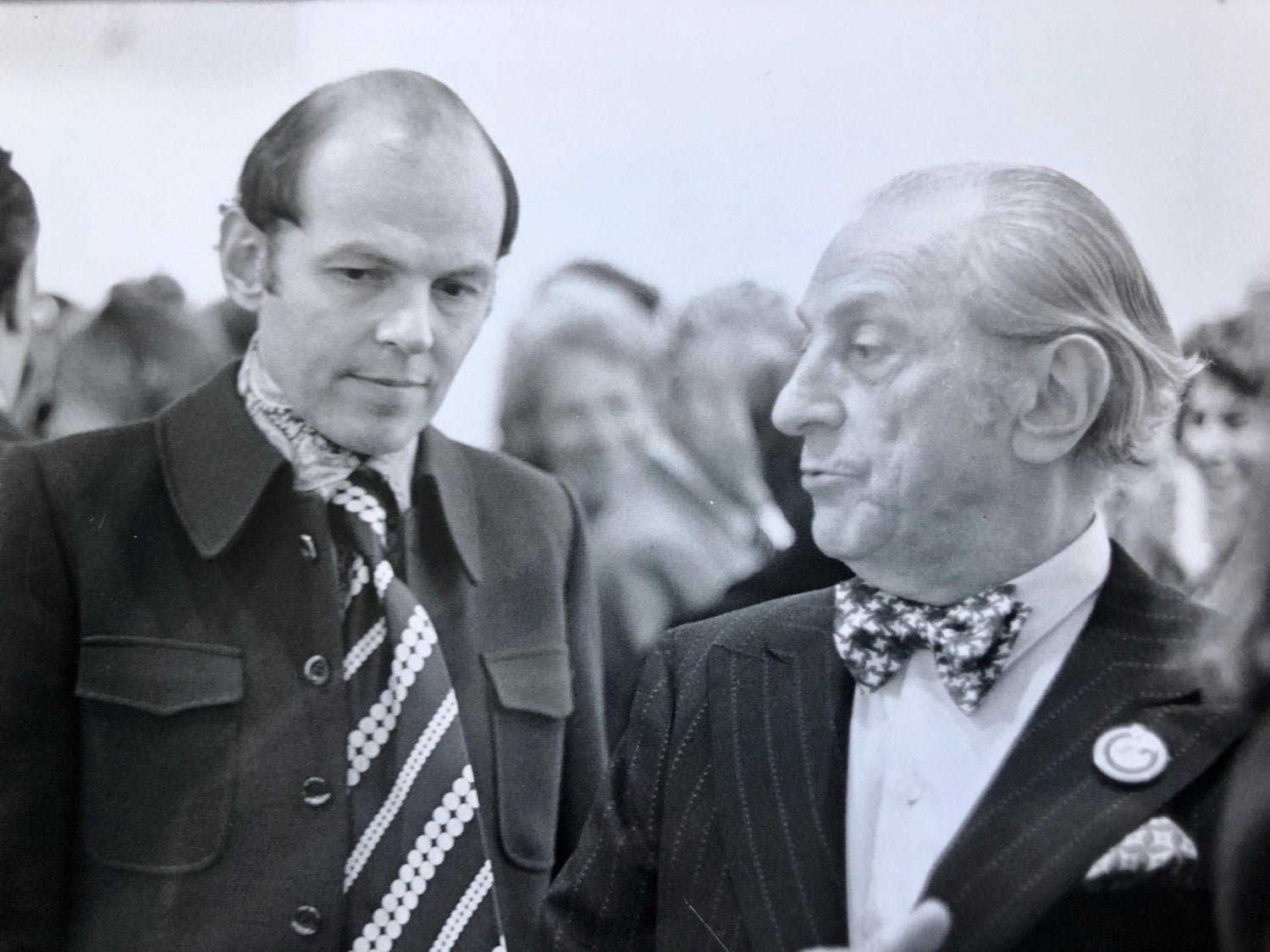 Vintage Print Silver Gelatin Signed Photograph Sidney Janis, Conrad Janis, NYC