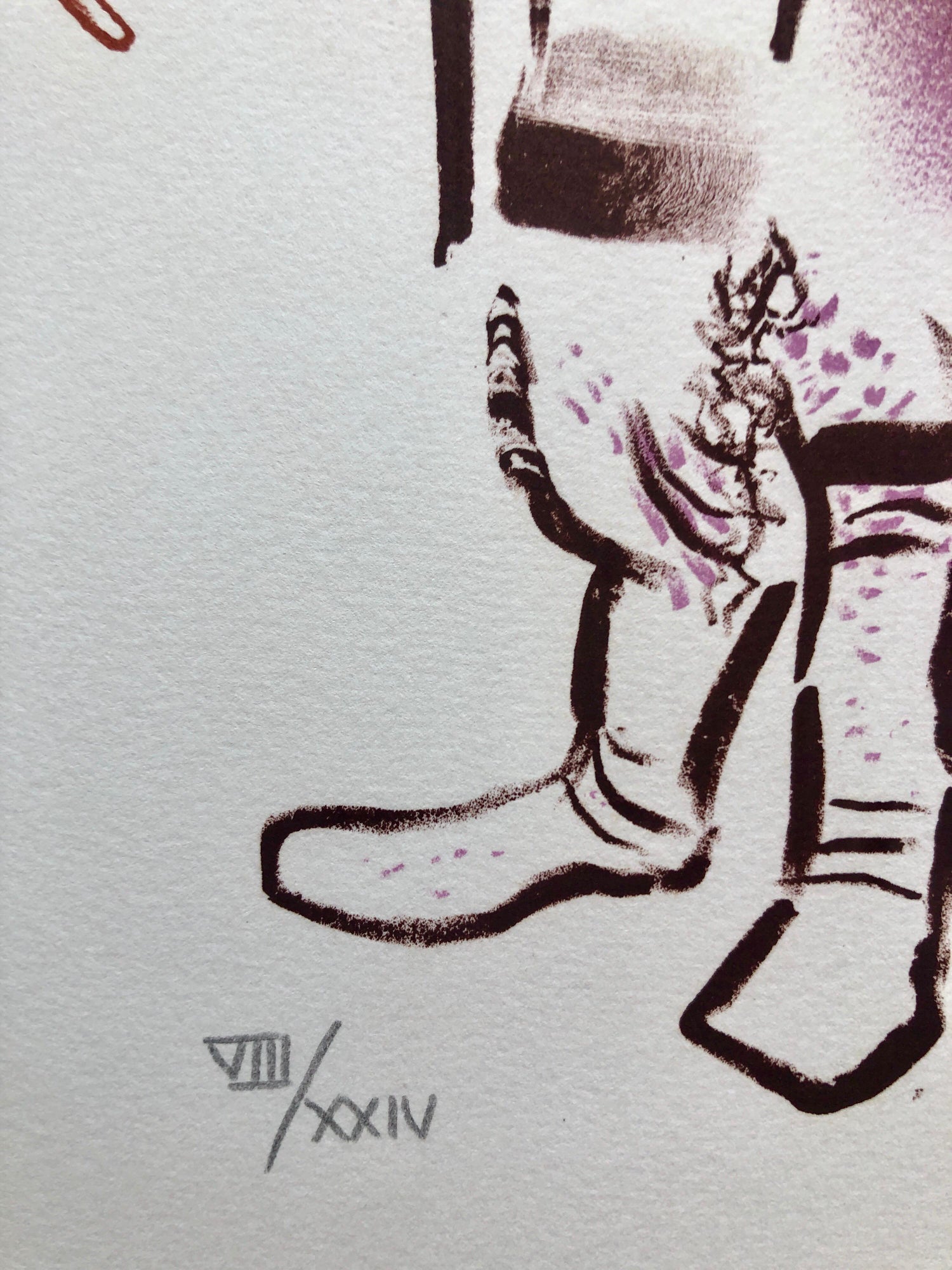 Jewish Shtetl Peddlar Americana Judaica Lithograph WPA Yiddish Social Realist