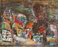Russian Ukrainian Abstract Oil Painting Alexander Pavlov Vilnius Landscape