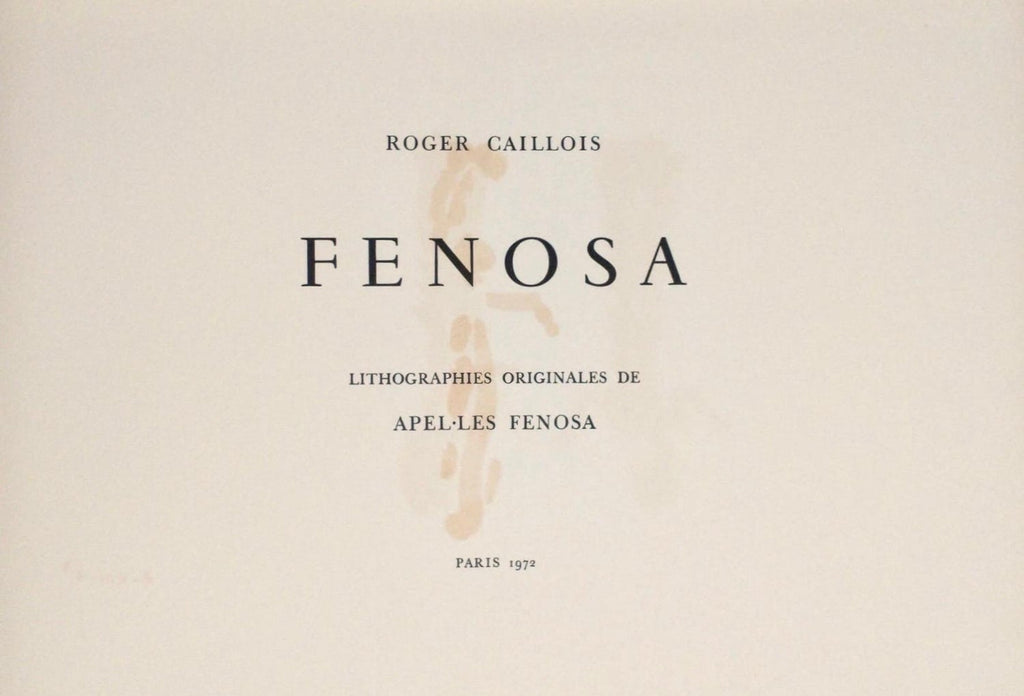 Apeles Fenosa Spanish Sculptor Mourlot Lithograph Abstract Expressionist Figures