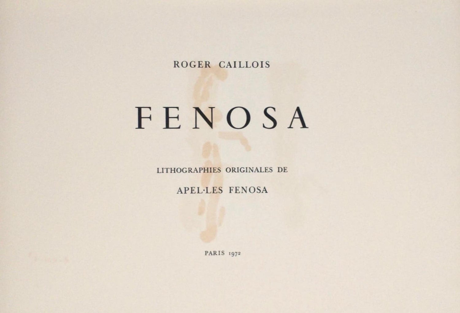 Apeles Fenosa Spanish Sculptor Mourlot Lithograph Abstract Expressionist Figures