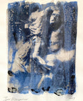 Post Soviet Russian Avant Garde Photograph Mixed Media Gum Arabic Photo Painting