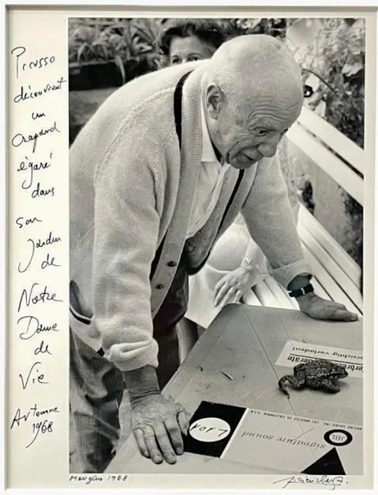 Silver Gelatin Photograph Hand Signed Photo Pablo Picasso Profile Lucien Clergue
