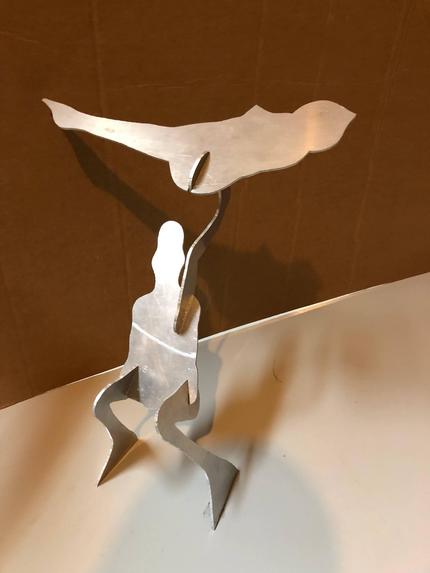 The Test, Assembled Kinetic Modernist Sculpture Puzzle Construction
