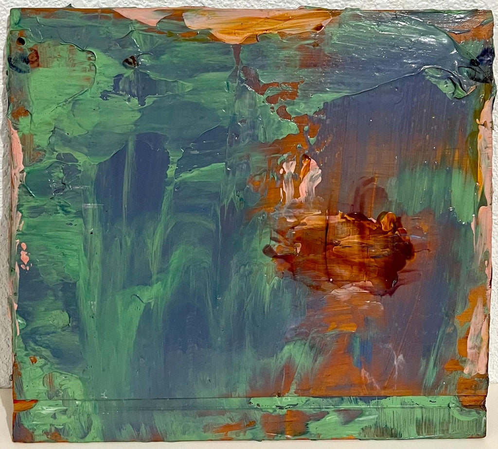 Modernist Gestural Abstract Color Field Painting Woman Artist Francine Tint