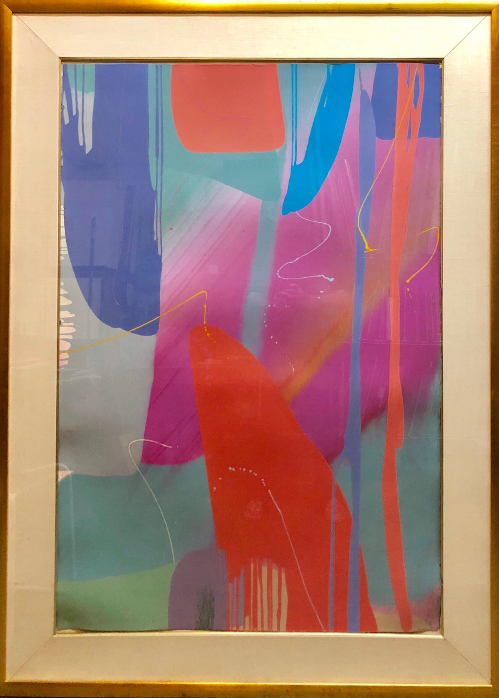 Monumental Texas Modernist Abstract Expressionist Color Field Acrylic Painting