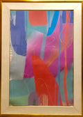 Monumental Texas Modernist Abstract Expressionist Color Field Acrylic Painting