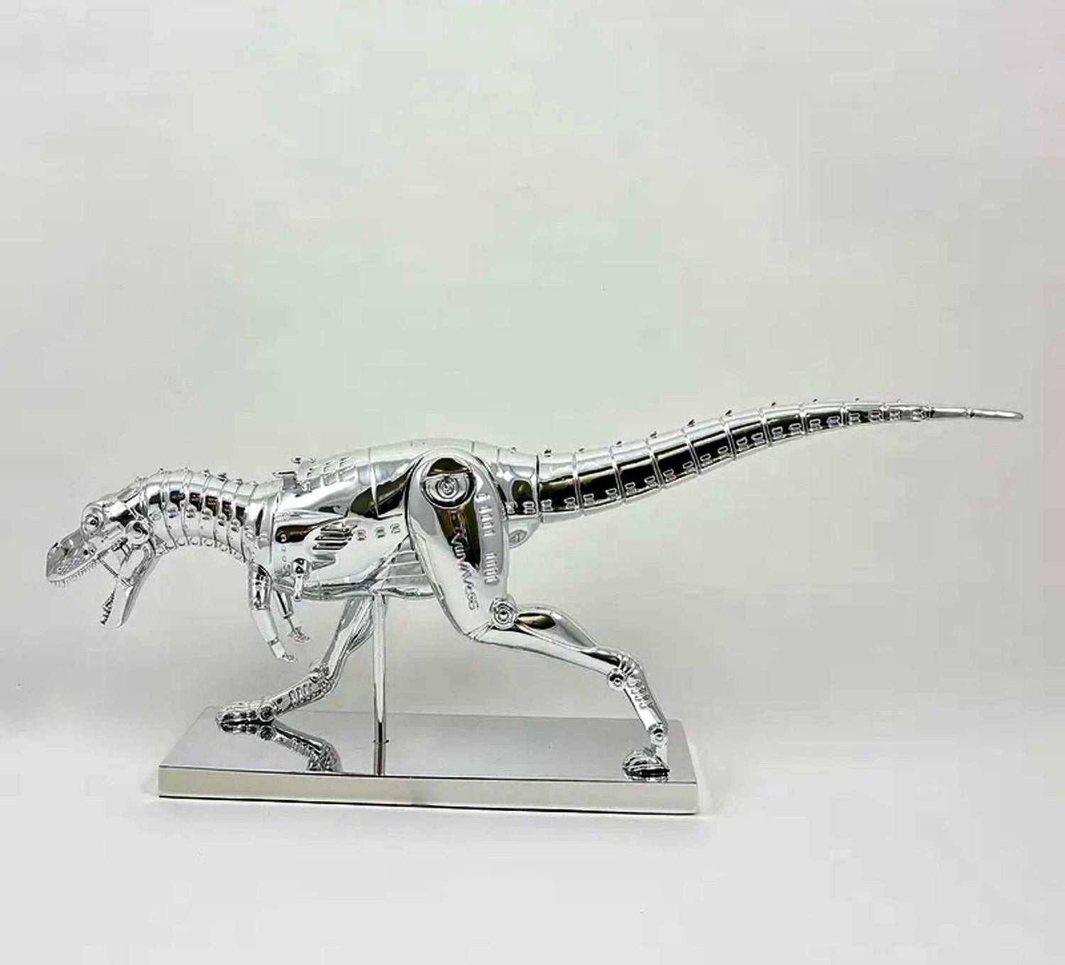 Hajime Sorayama Tyrannosaurus T-rex Cyborg Dinosaur Sculpture in Box Nanzuka