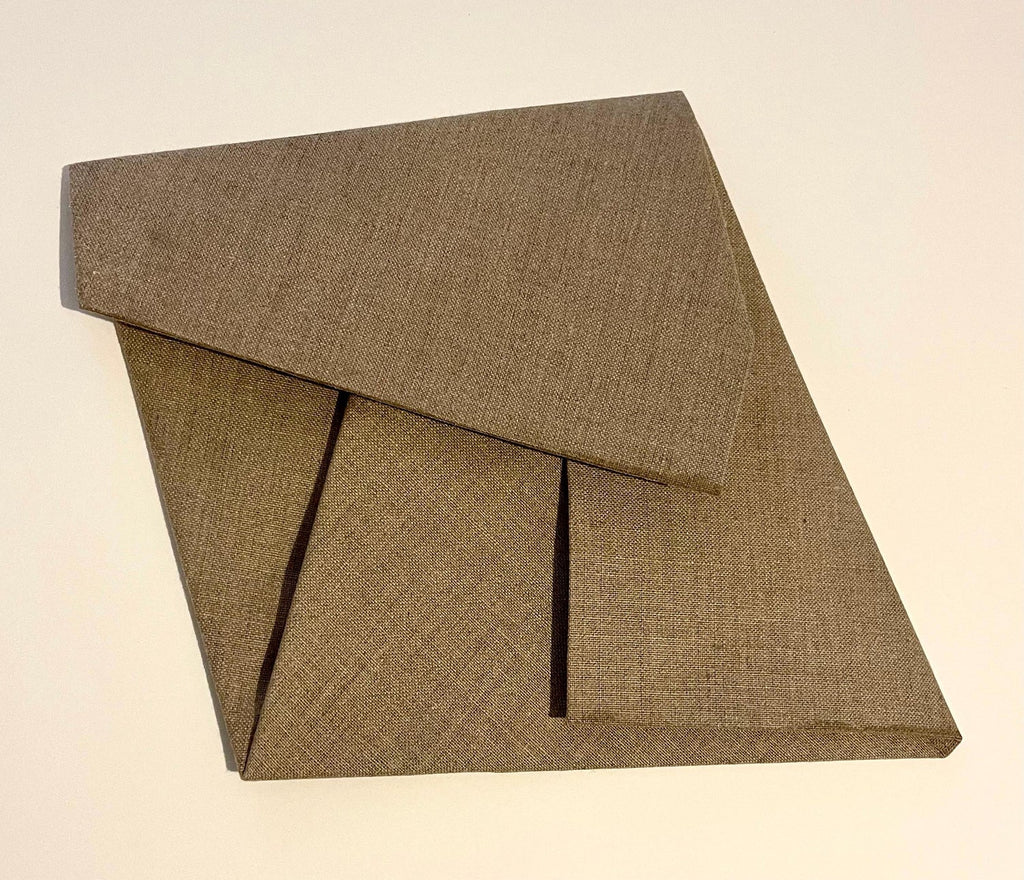 Sebastien de Ganay Folded Linen Abstract Minimalist Unique Sculpture Fabric Wire