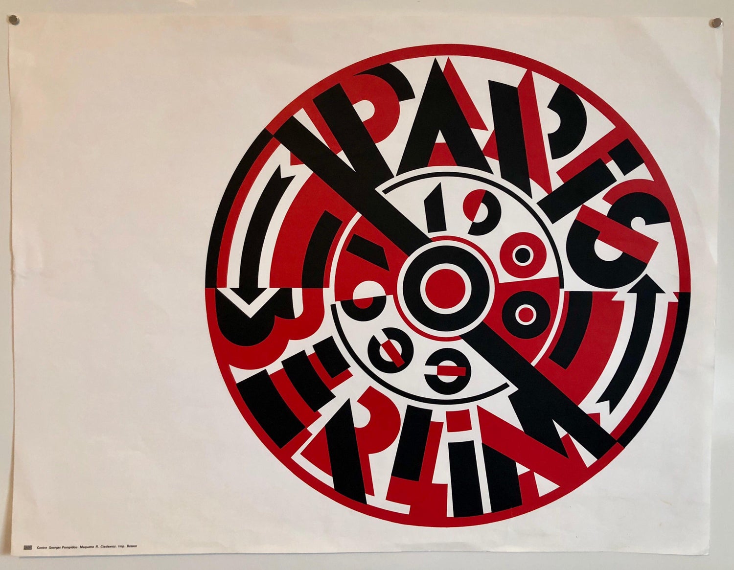Vintage Poster Bold Paris Berlin 1900-1930 Pompidou Center Polish Graphic Artist