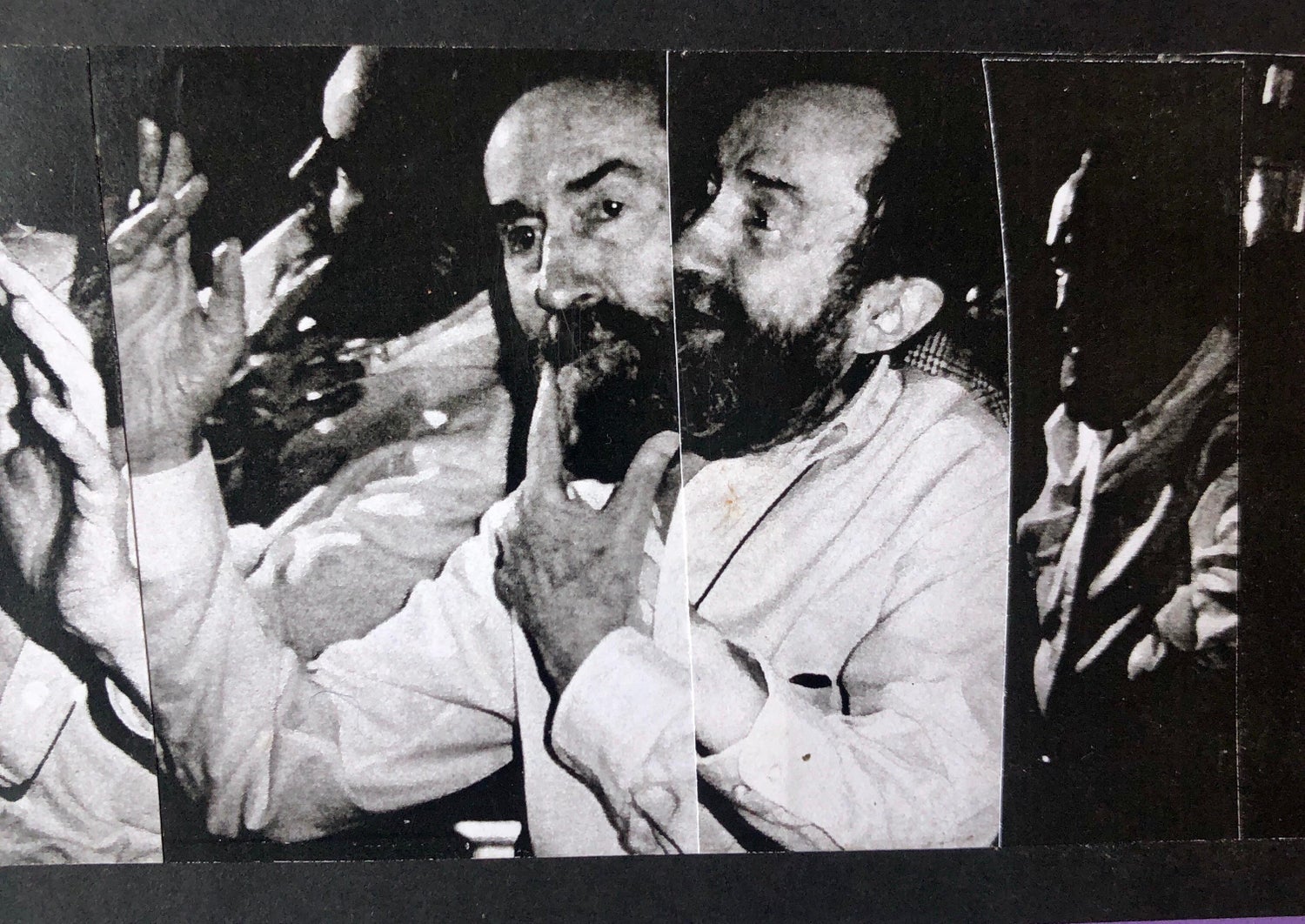 Vintage Abstract Expressionist Hyman Bloom Photo Collage Assemblage Photograph