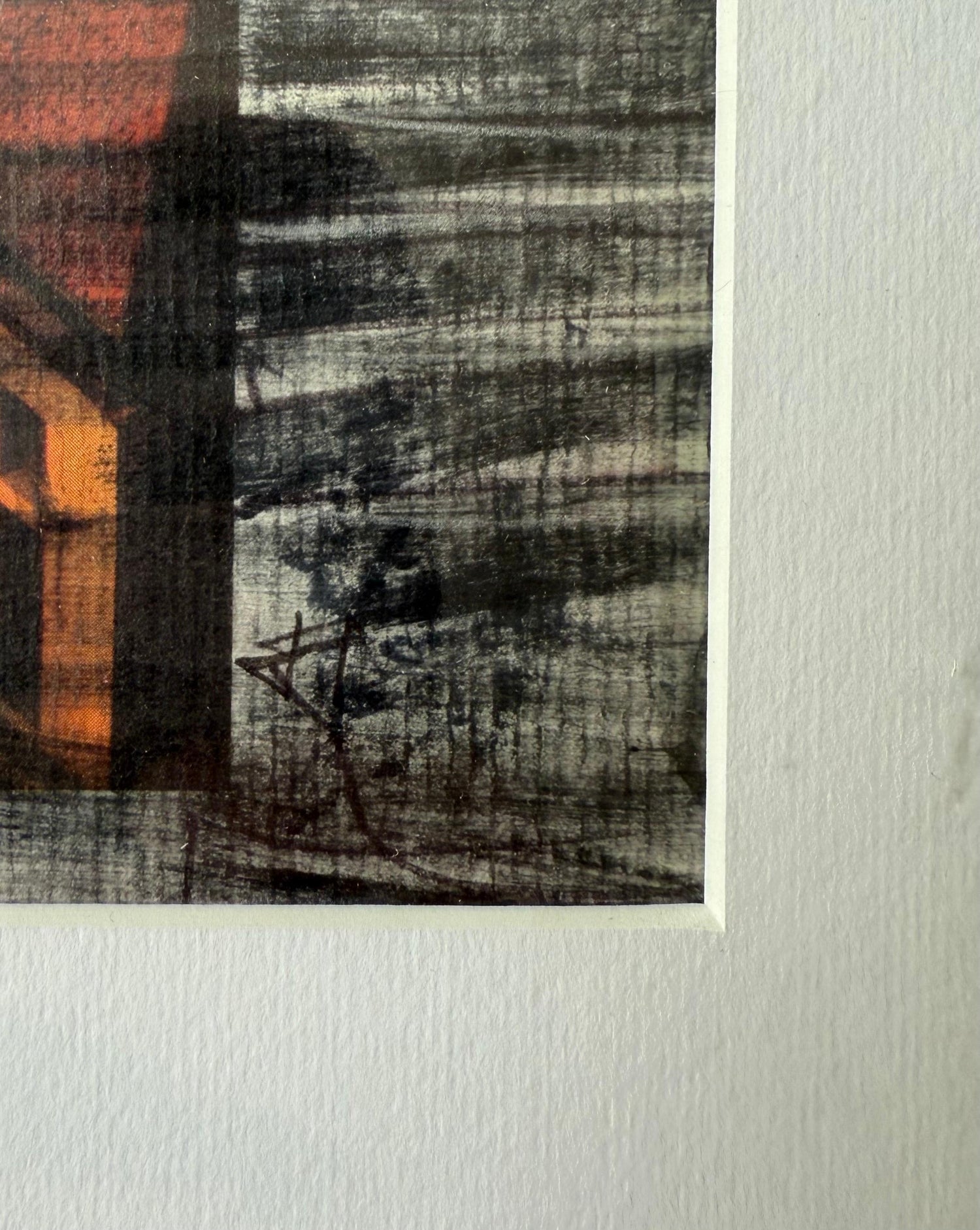 Bay Area Figurative Abstract Gouache Painting "Video Tower" John Hultberg