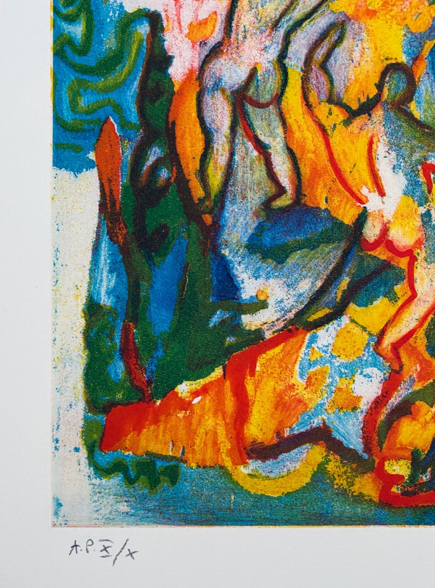 Lithograph Italian Post Modernist Figurative Pop Art