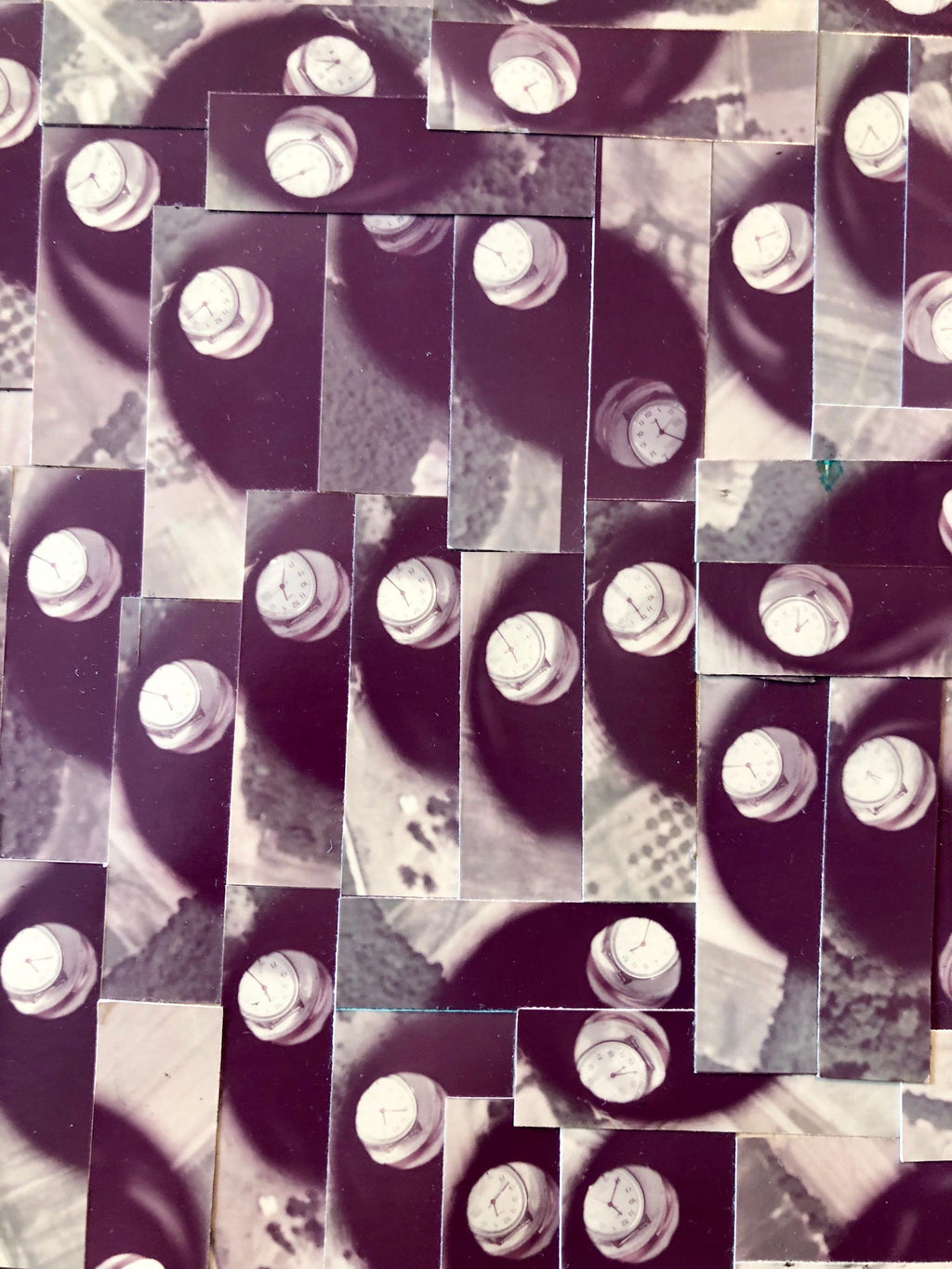 Wrist Watch Abstract Photo Mosaic Collage Aerial Photograph