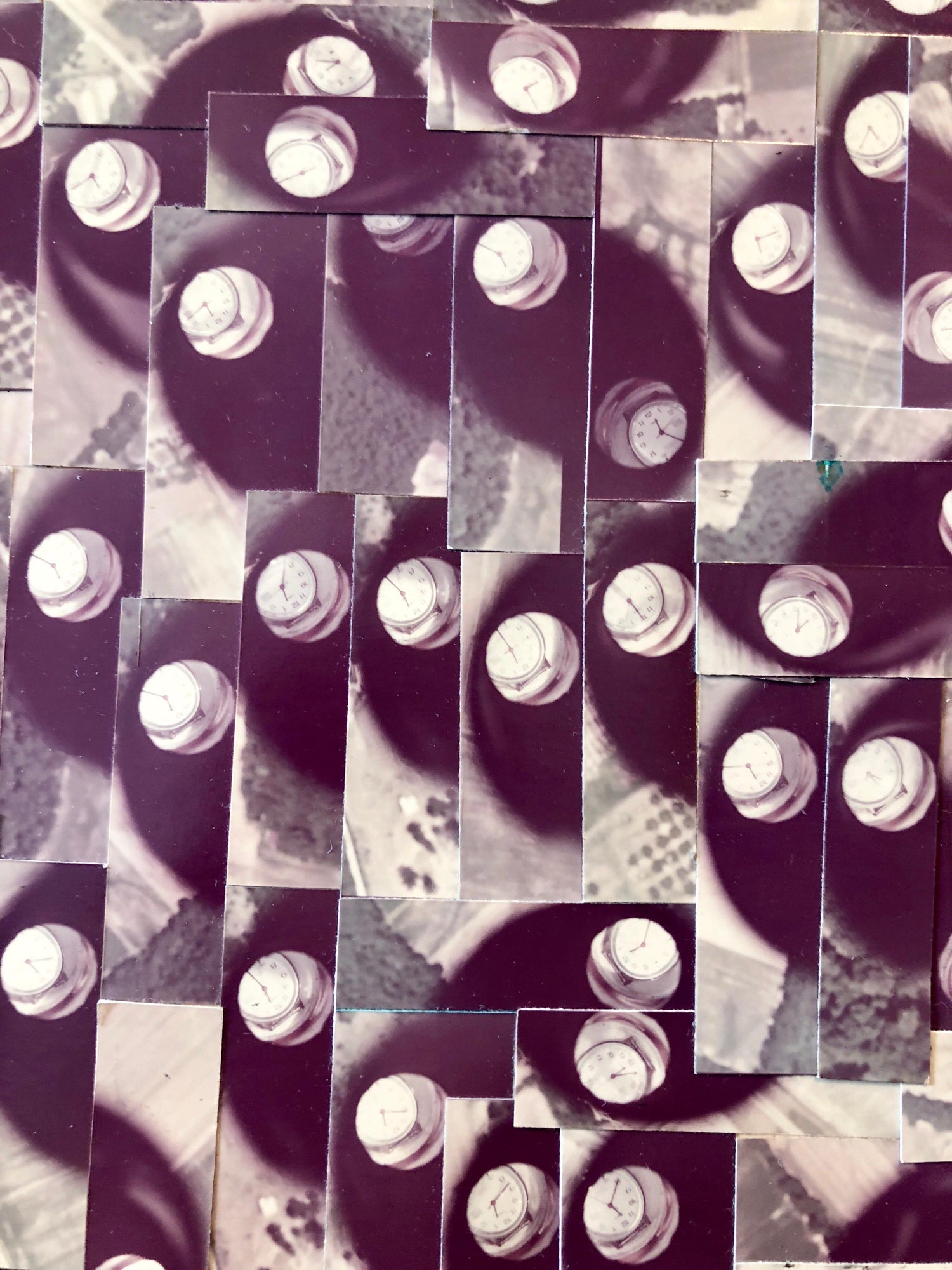 Wrist Watch Abstract Photo Mosaic Collage Aerial Photograph