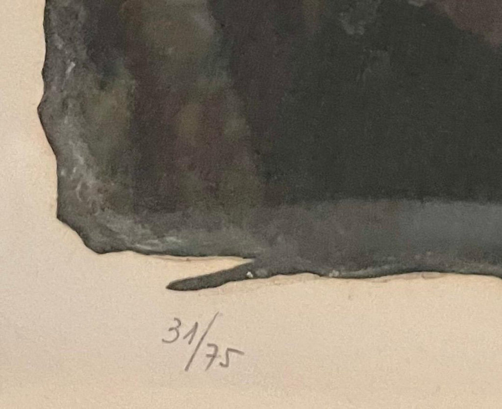 Spanish Post Modern Abstract Aquatint Color Etching Antoni Tapies