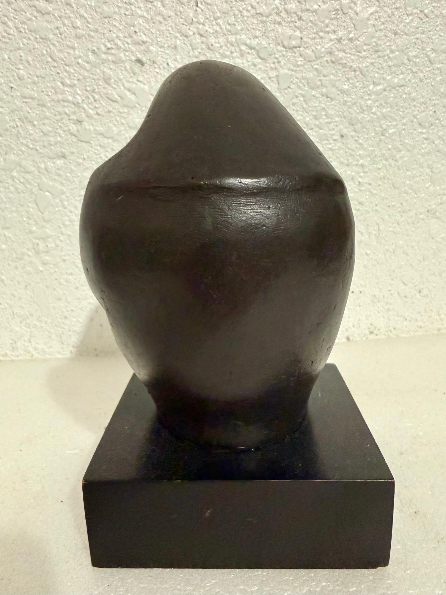 Modernist Israeli Bronze Sculpture Abstract Mother & Child Zvi Yehuda Aldouby