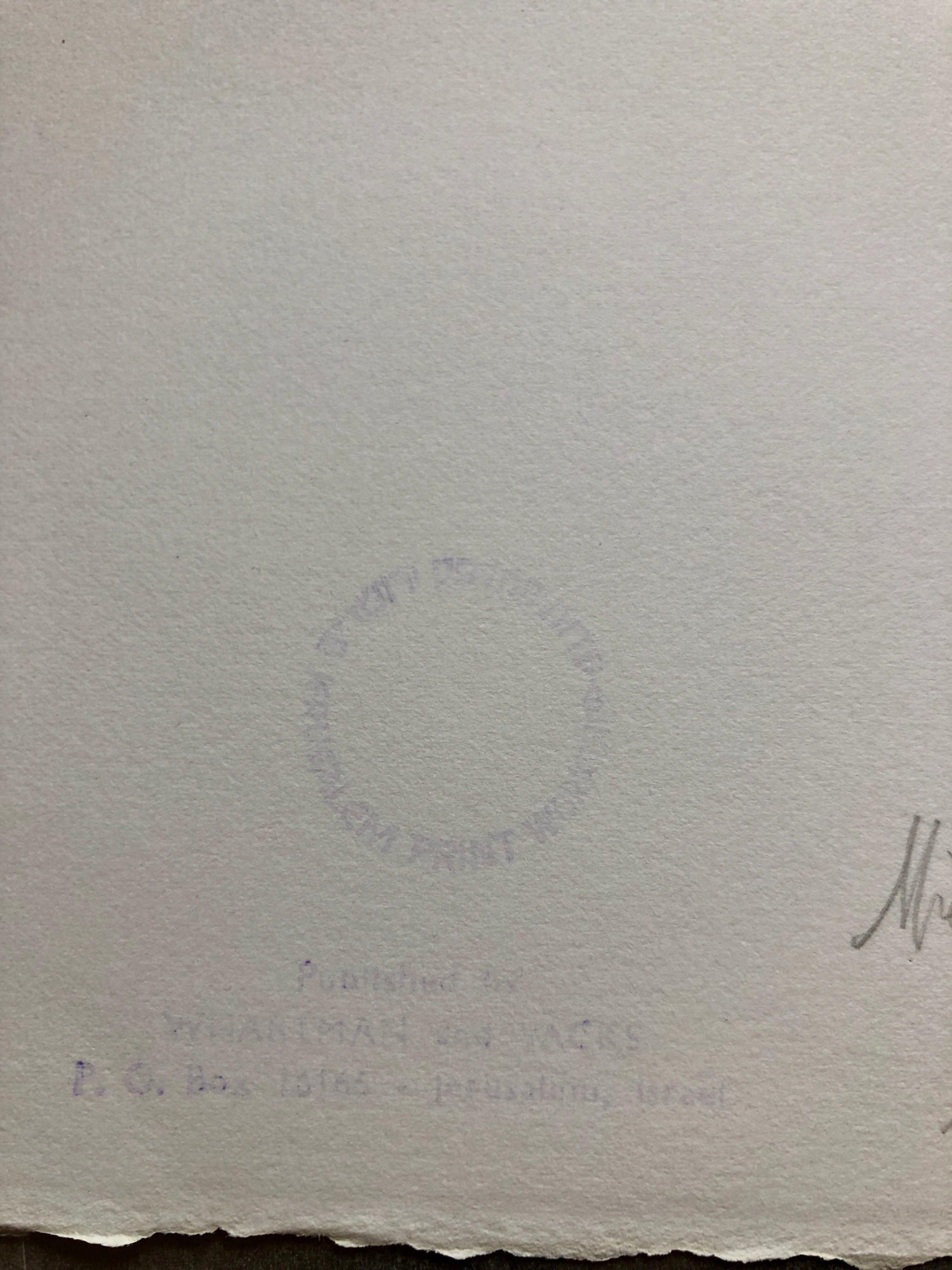 Michael Gross Israeli Minimalist Conceptual Art, Abstract Jerusalem Silkscreen