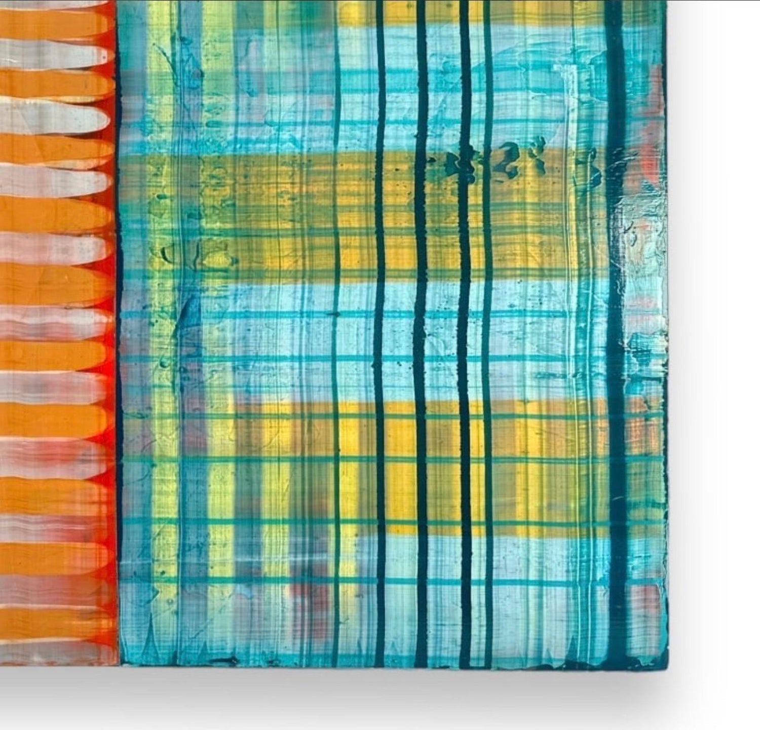 Large Modernist Painting Contemporary Abstract Art Paul Aho, Palm Beach, Florida