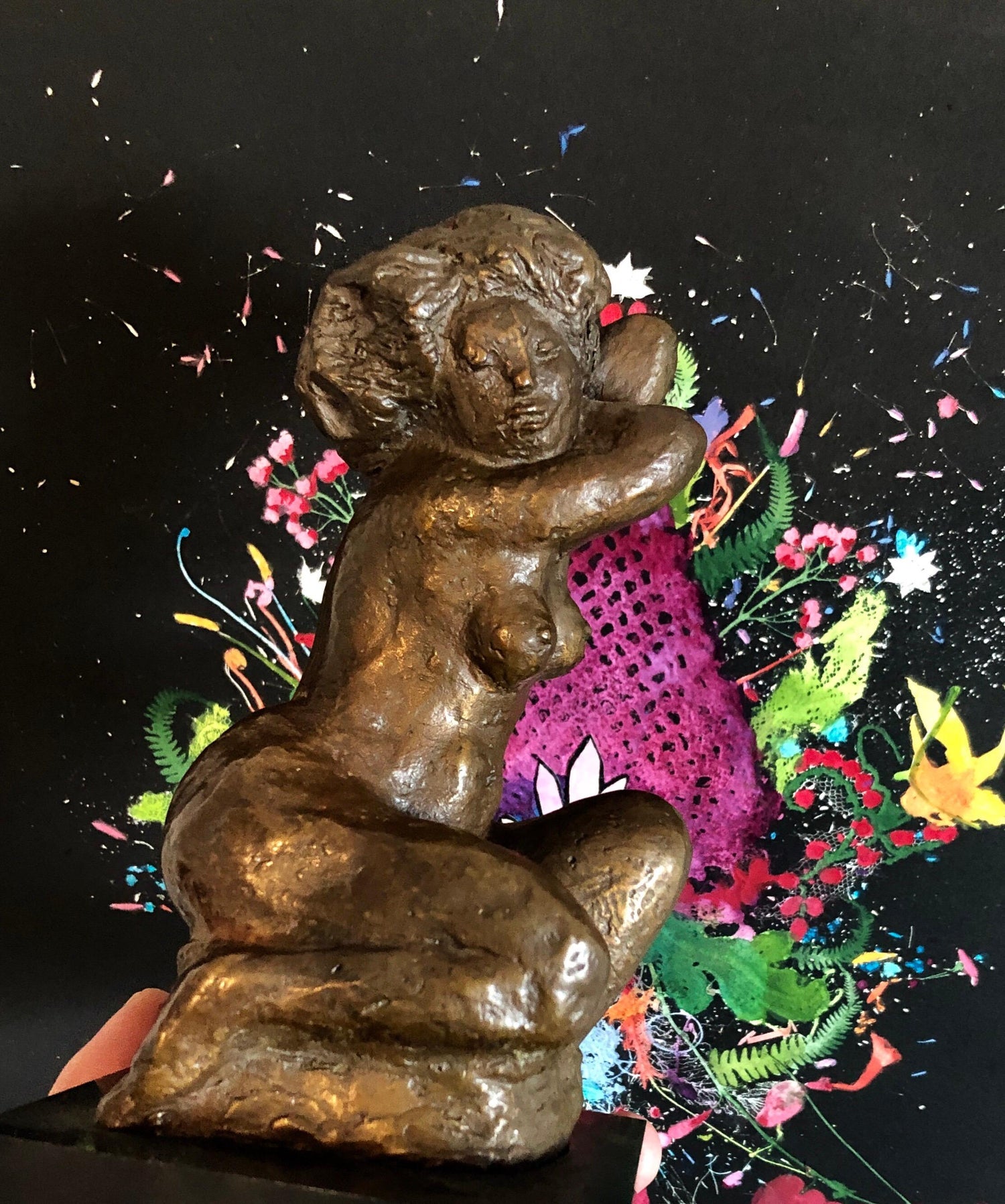 Bronze Female Nude Sculpture Modernist, WPA, New York Chelsea Hotel Artist