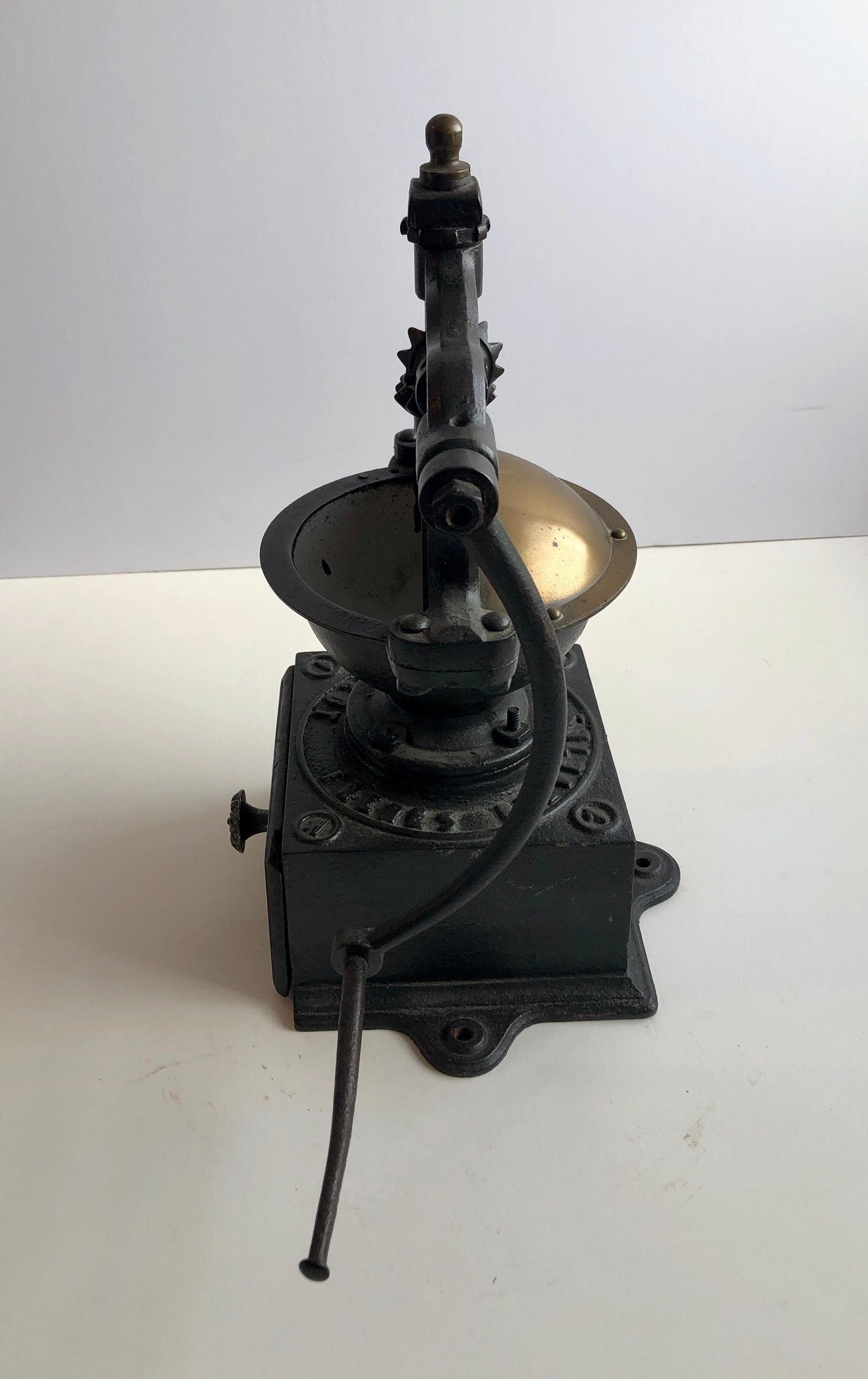 Antique, 19th C. Peugeot Frères Brevetés French Coffee Grinder Table Sculpture