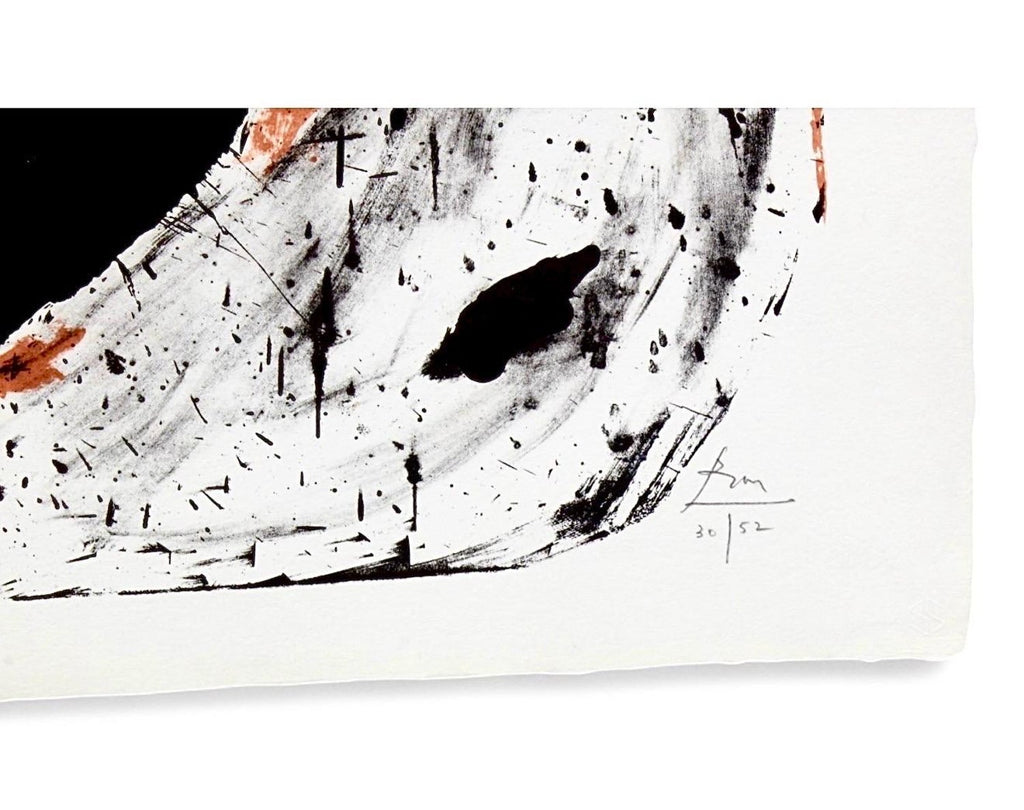Large Robert Motherwell Lithograph Abstract Expressionist Lament for Lorca 1982