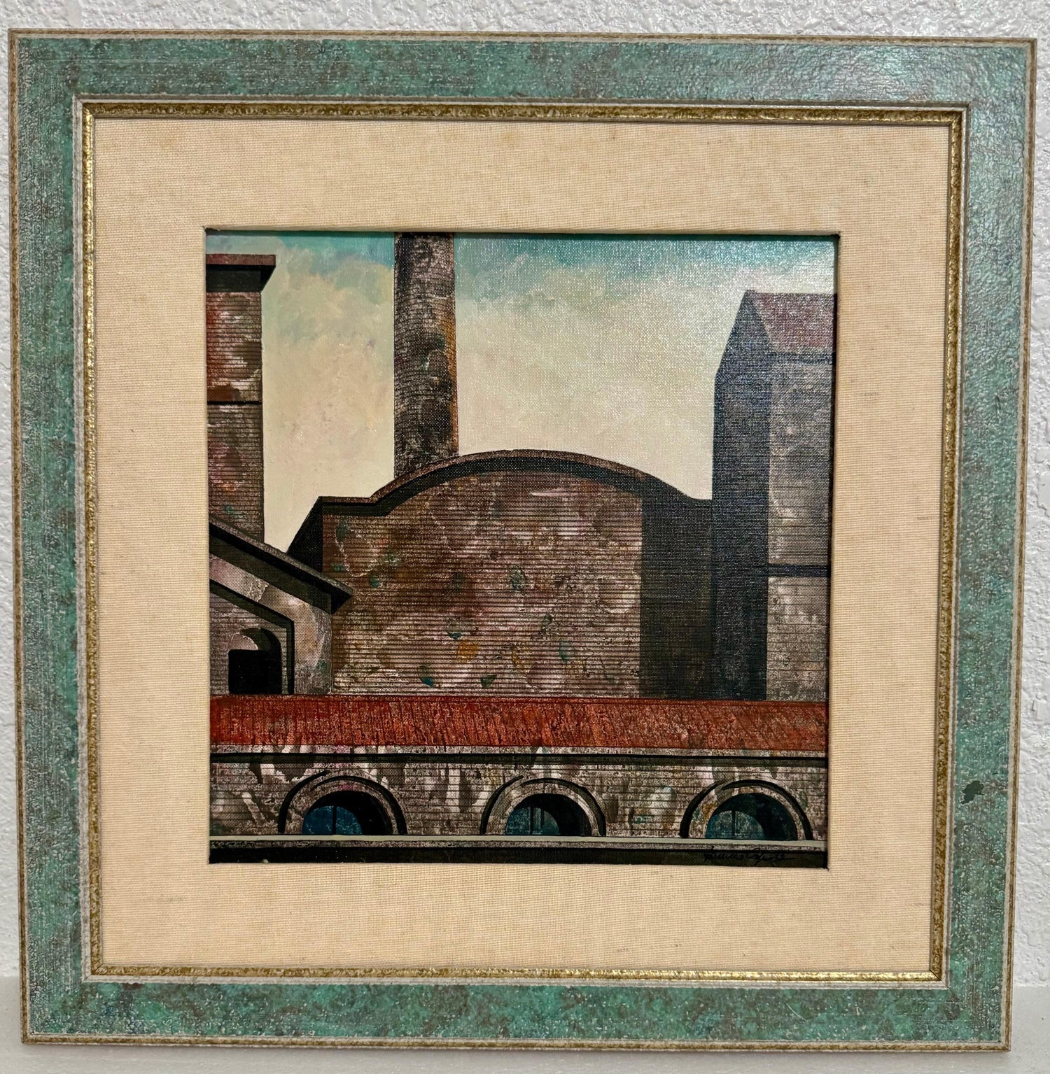 Oil Painting Italian Cityscape Rome Architecture Tonino Antonio Caputo