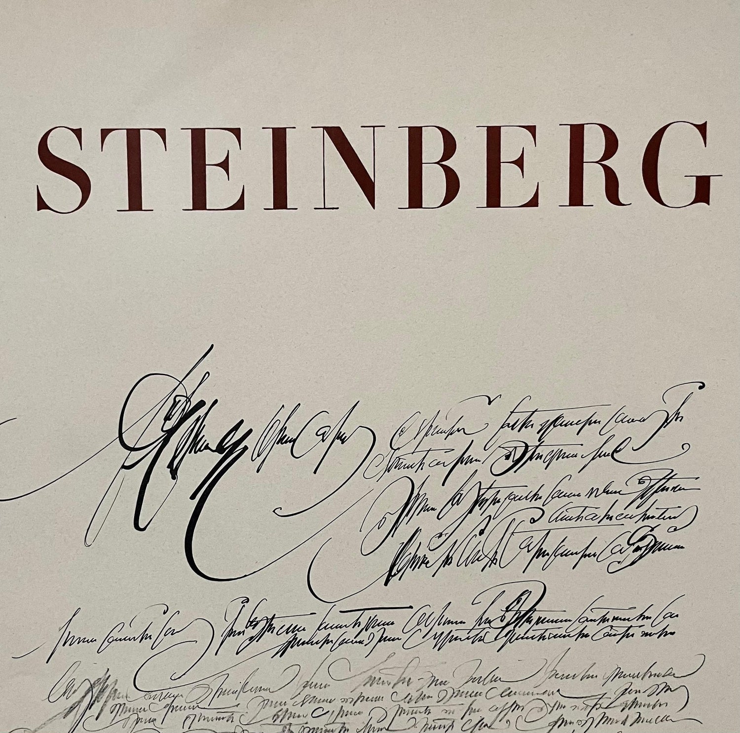 Vintage Poster Saul Steinberg Galerie Maeght Paris France