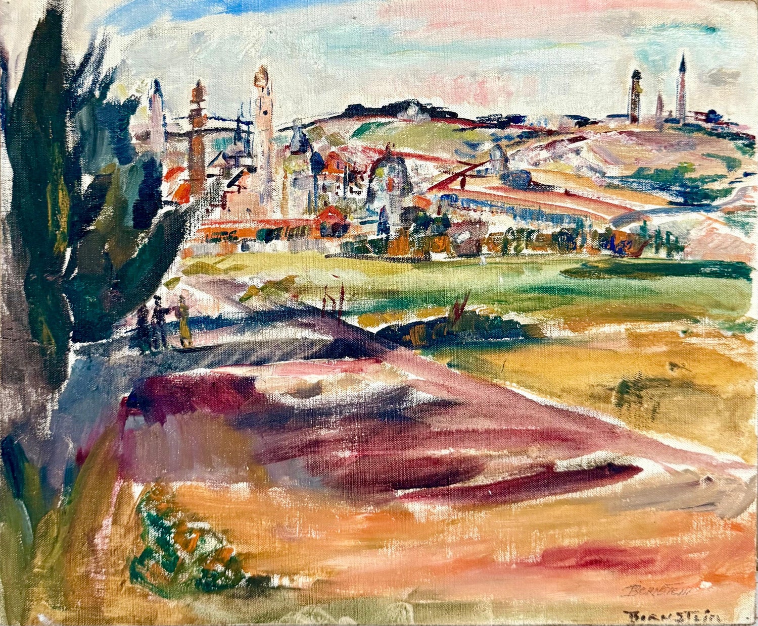 Oil Painting Israeli Landscape Theresa Bernstein Ashcan Realism