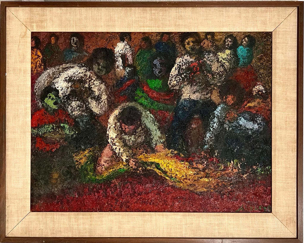 Peruvian Expressionist Oil Painting Miguel Aybar Modernist Latin American Art