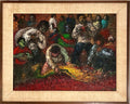 Peruvian Expressionist Oil Painting Miguel Aybar Modernist Latin American Art