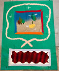 70's Large Colorful Abstract Expressionist Art Protis Tapestry Wool Wall Hanging