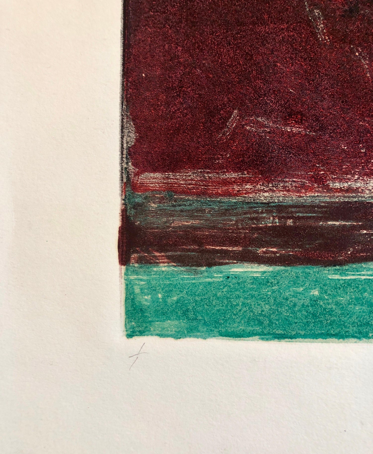 Caribbean Abstract Pattern & Decoration Monoprint Monotype Painting Print Obando