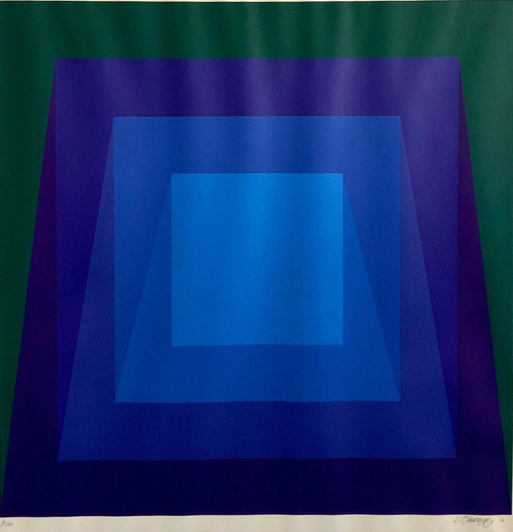 Swiss Artist Large Color Symphony Silkscreen Serigraph Print Kinetic Op Art