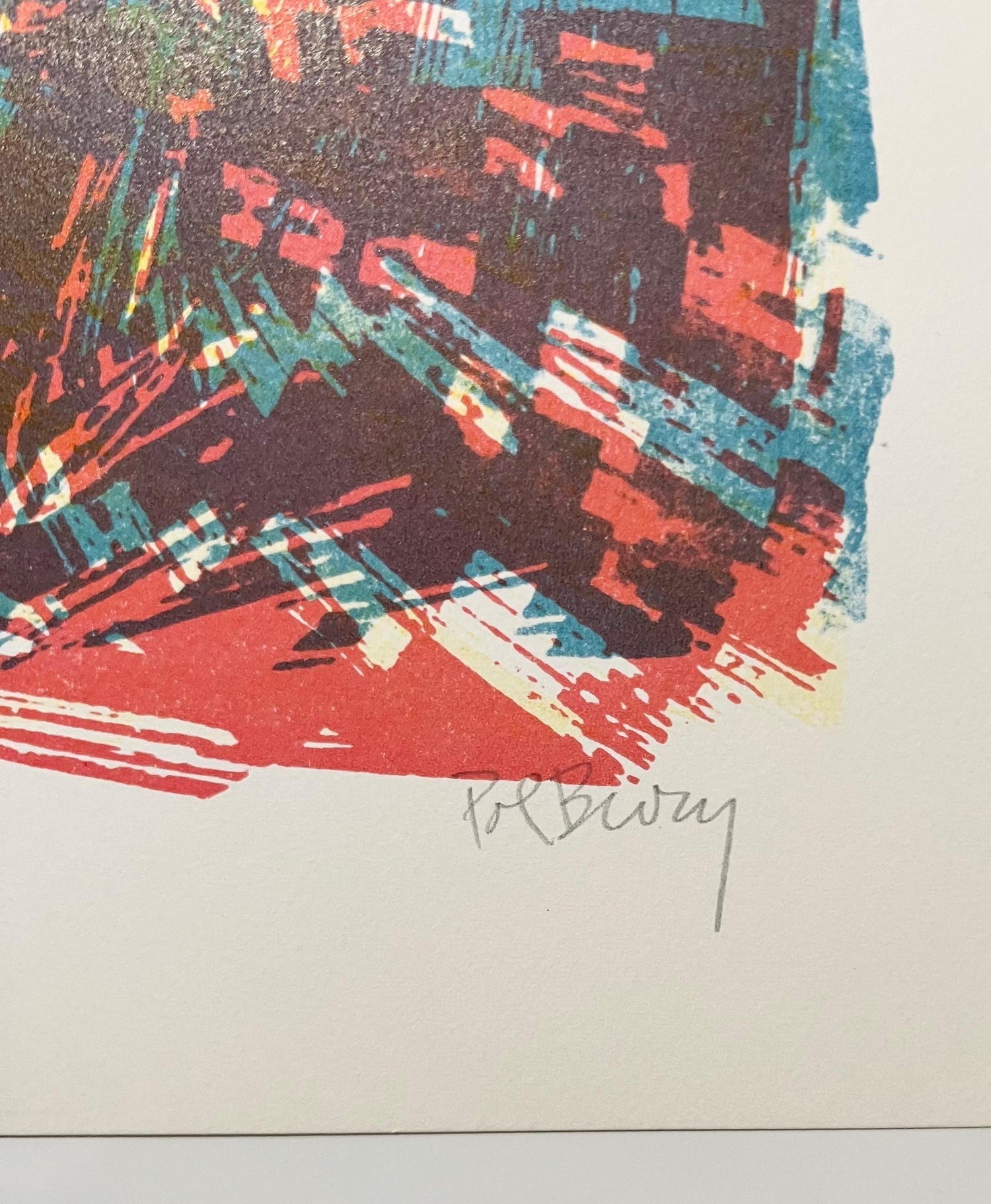 Limited Edition Architecture Kinetic Op Art Screen Print Lithograph Pol Bury