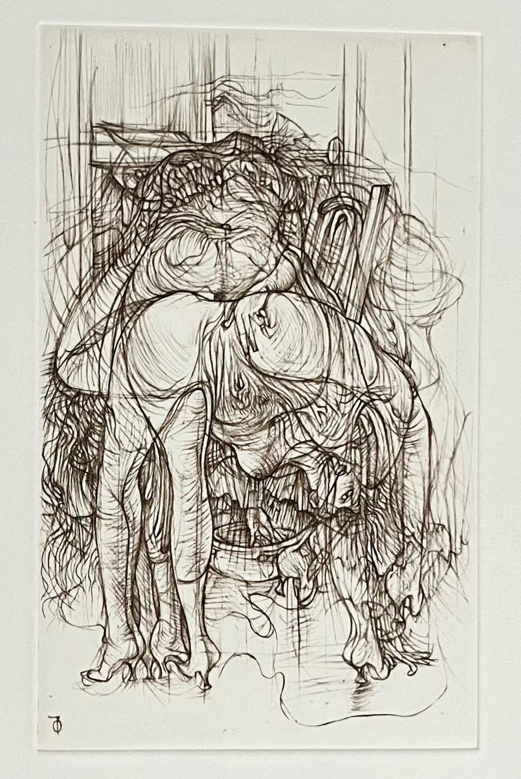 German Surrealism Abstract Surrealist Lithograph Hans Bellmer