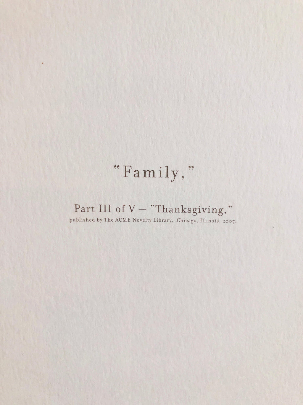 Chris Ware New Yorker Cartoonist Limited Edition Thanksgiving Print NYC