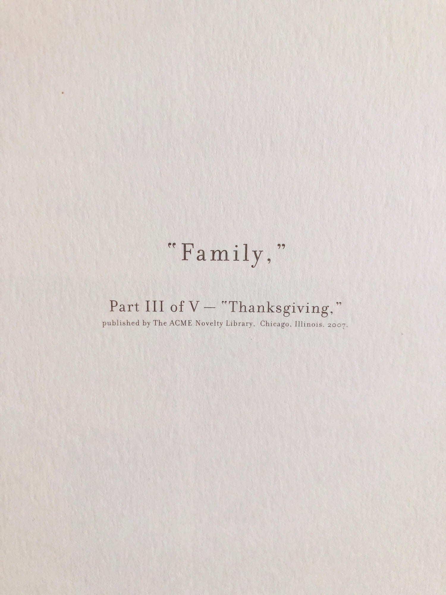 Chris Ware New Yorker Cartoonist Limited Edition Thanksgiving Print NYC
