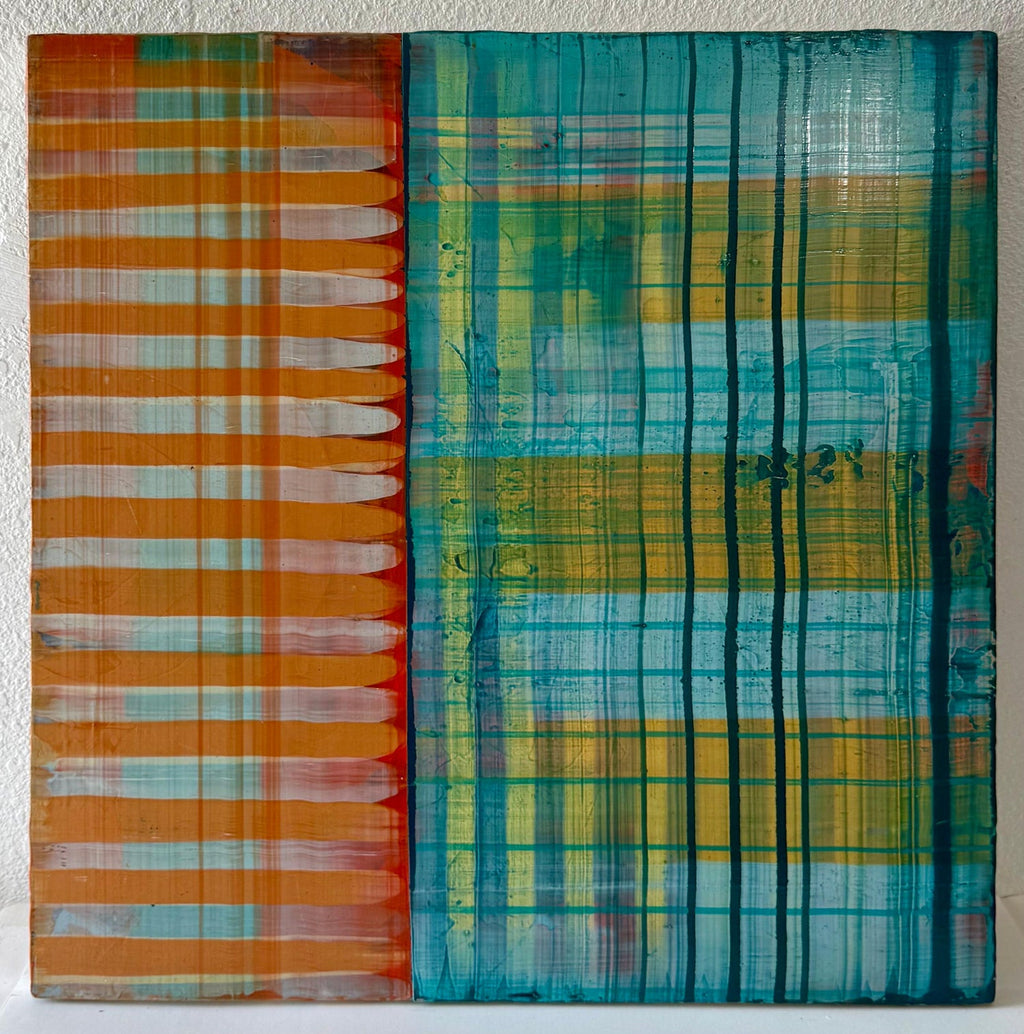 Large Modernist Painting Contemporary Abstract Art Paul Aho, Palm Beach, Florida