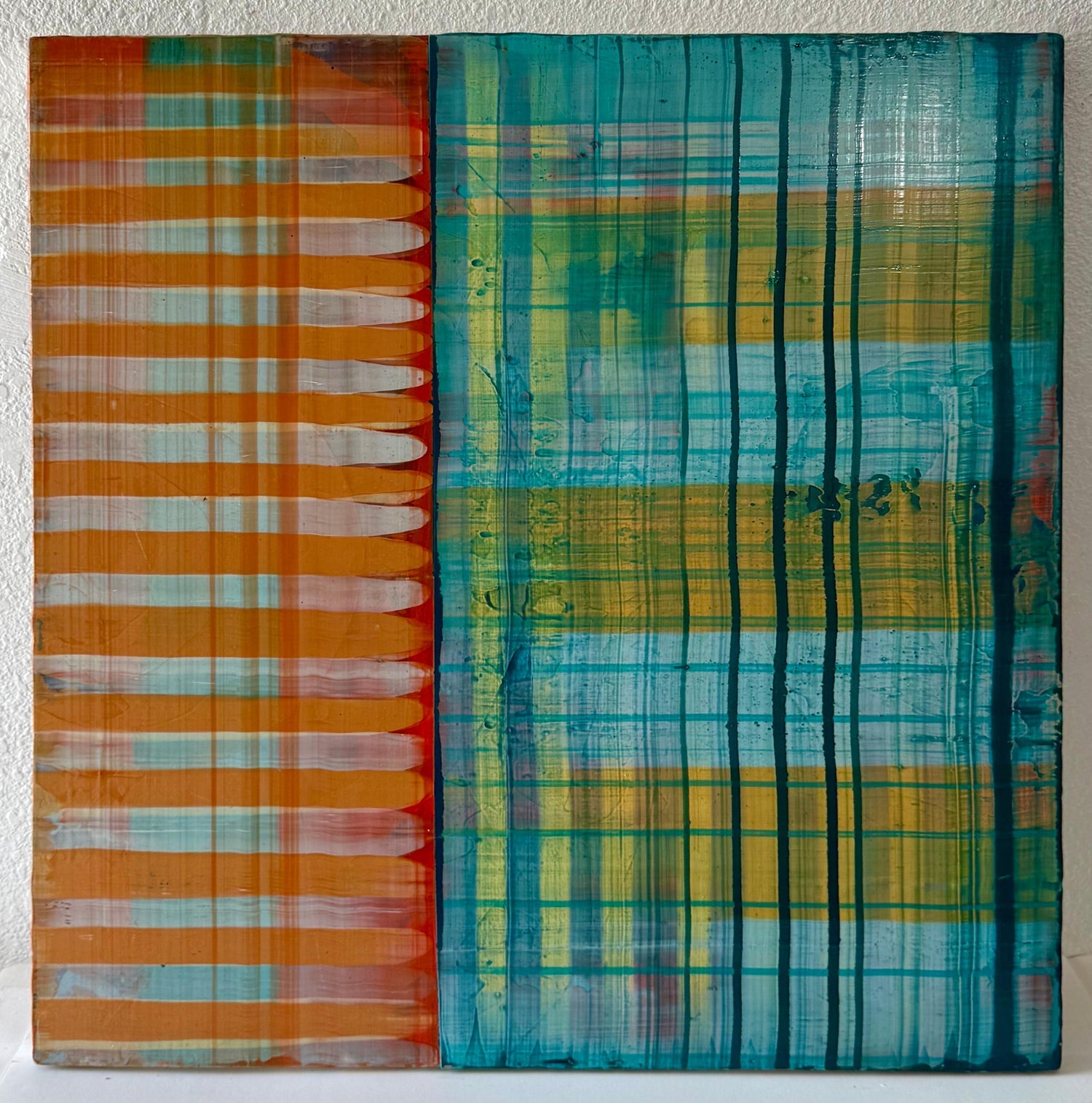 Large Modernist Painting Contemporary Abstract Art Paul Aho, Palm Beach, Florida