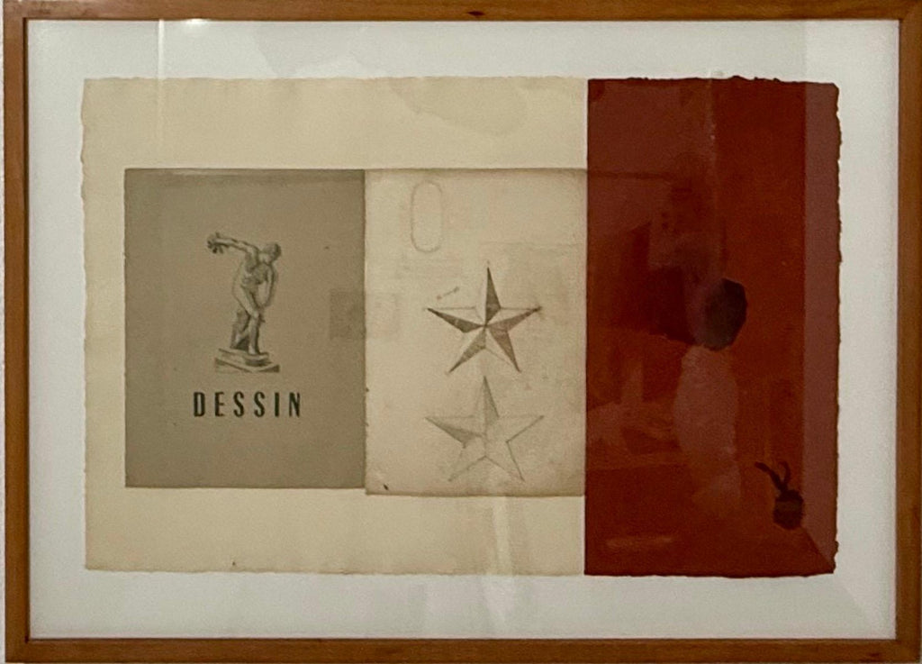 Dessin (Star) Mixed media Collage with Painting James Brown Galerie Bernd Kluser