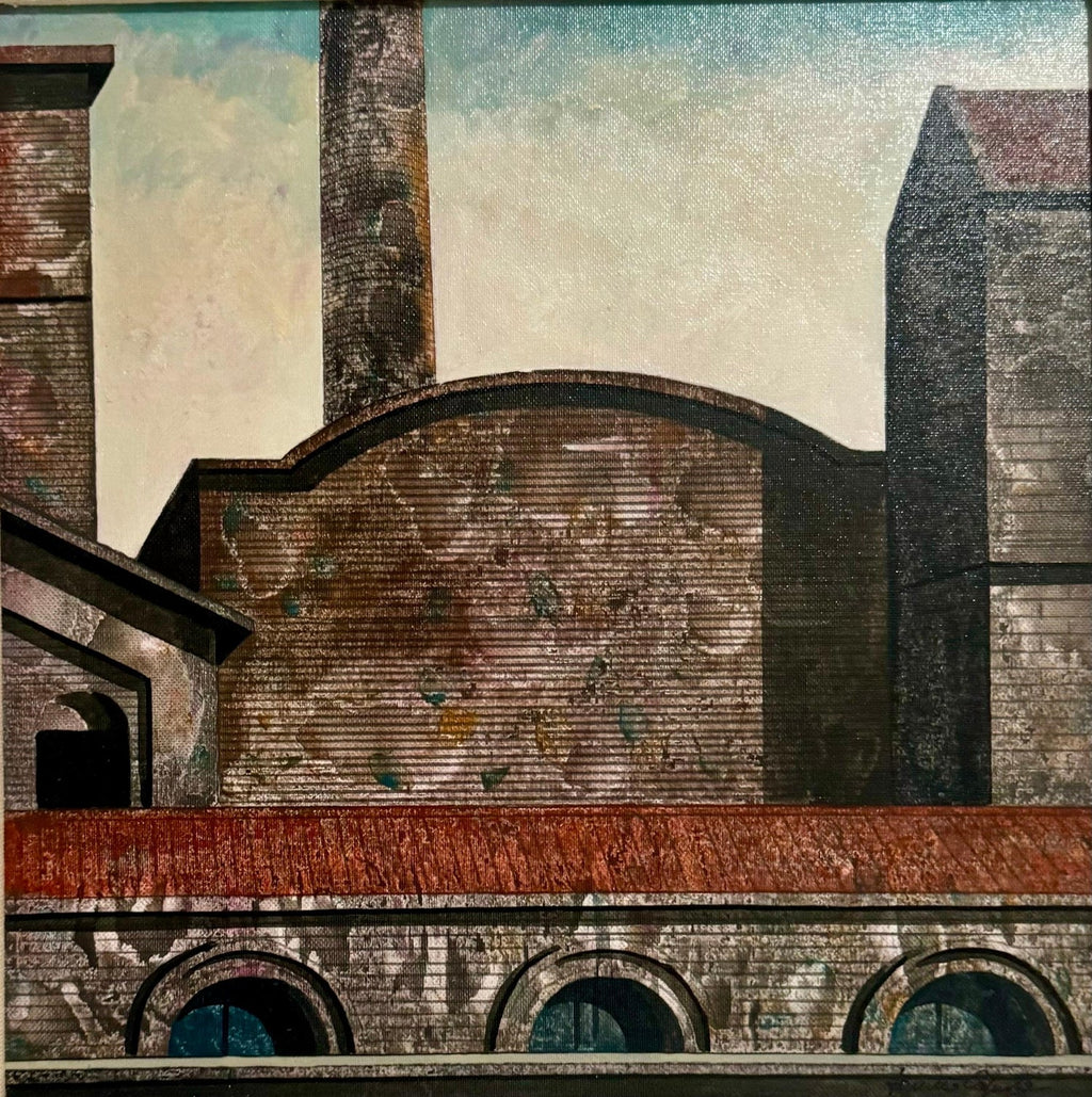 Oil Painting Italian Cityscape Rome Architecture Tonino Antonio Caputo