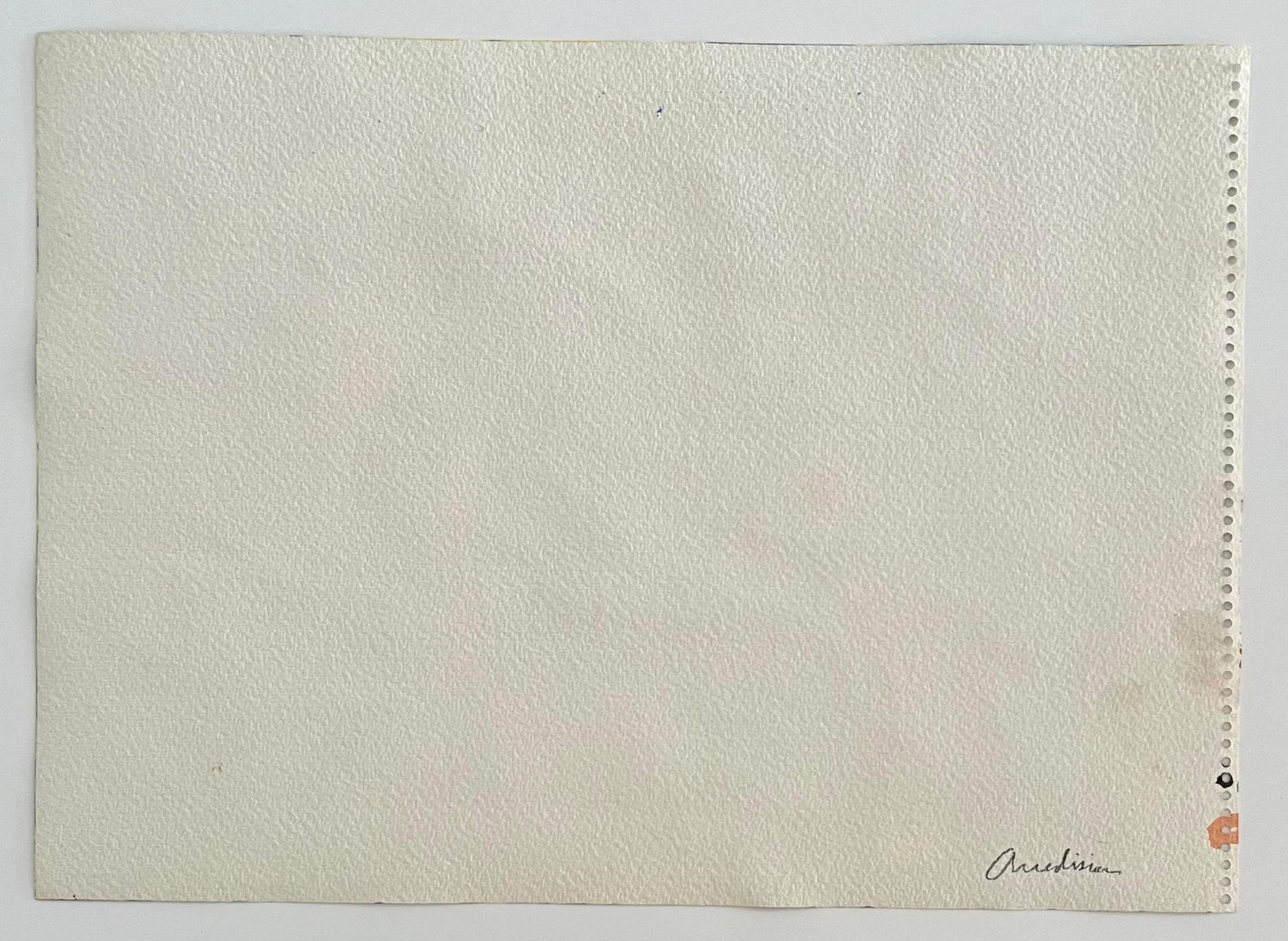 Mod Abstract Expressionist Modernist Edward Avedisian Color Field Art Gouache
