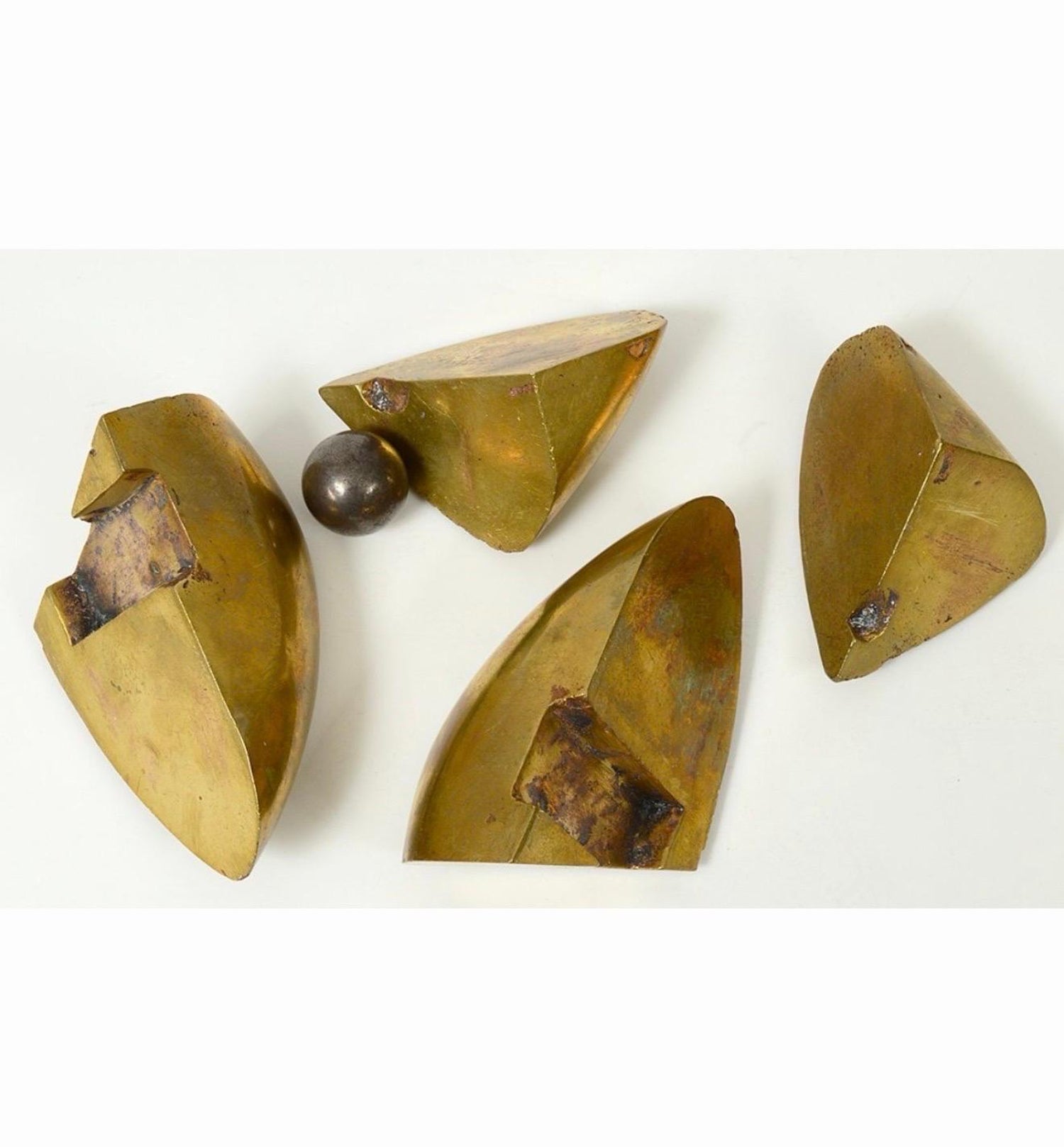Spanish Catalan Xavier Corbero Bronze Steel Architectural Abstract Sculpture