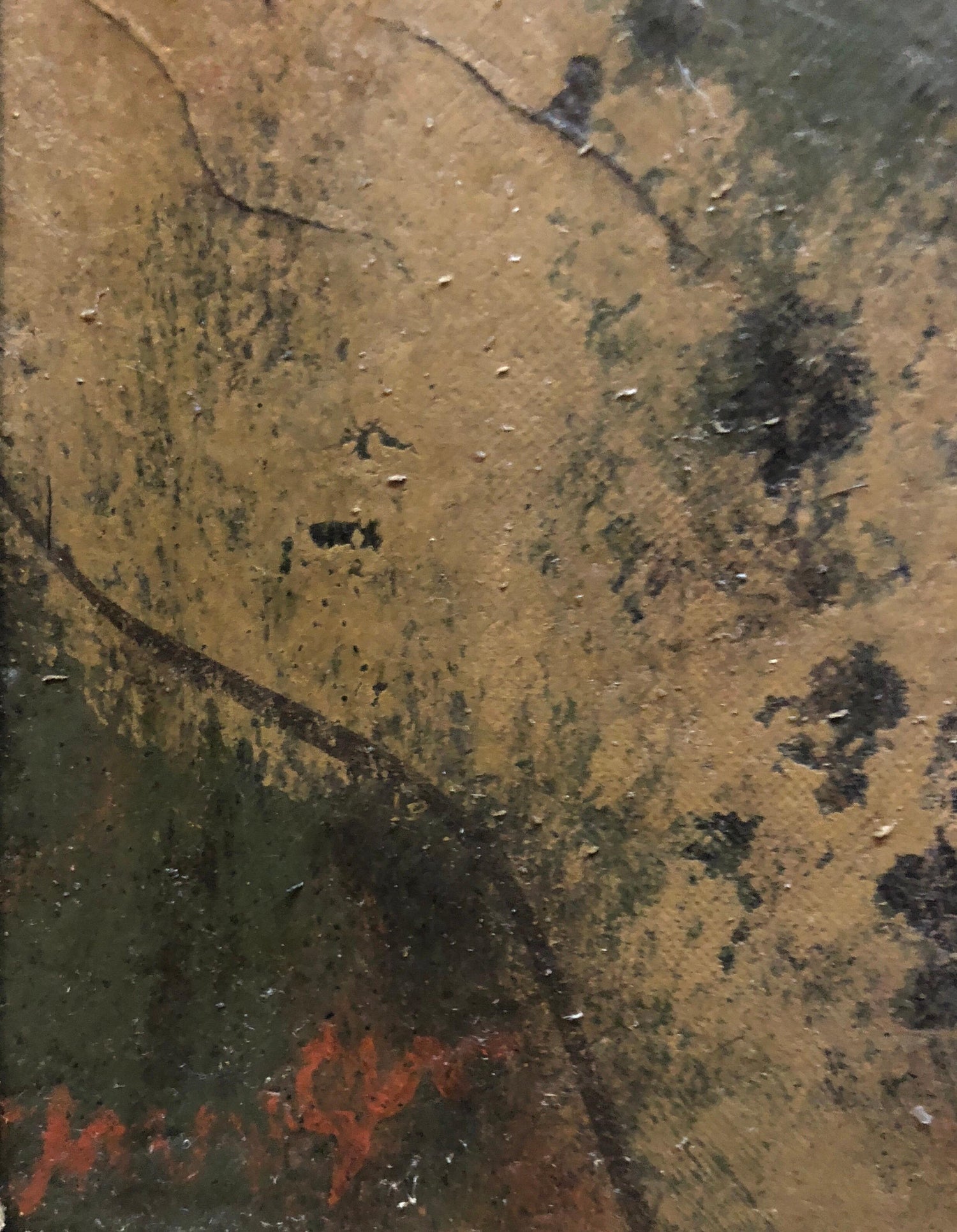 Modernist Encaustic Painting Portrait Boston Expressionist