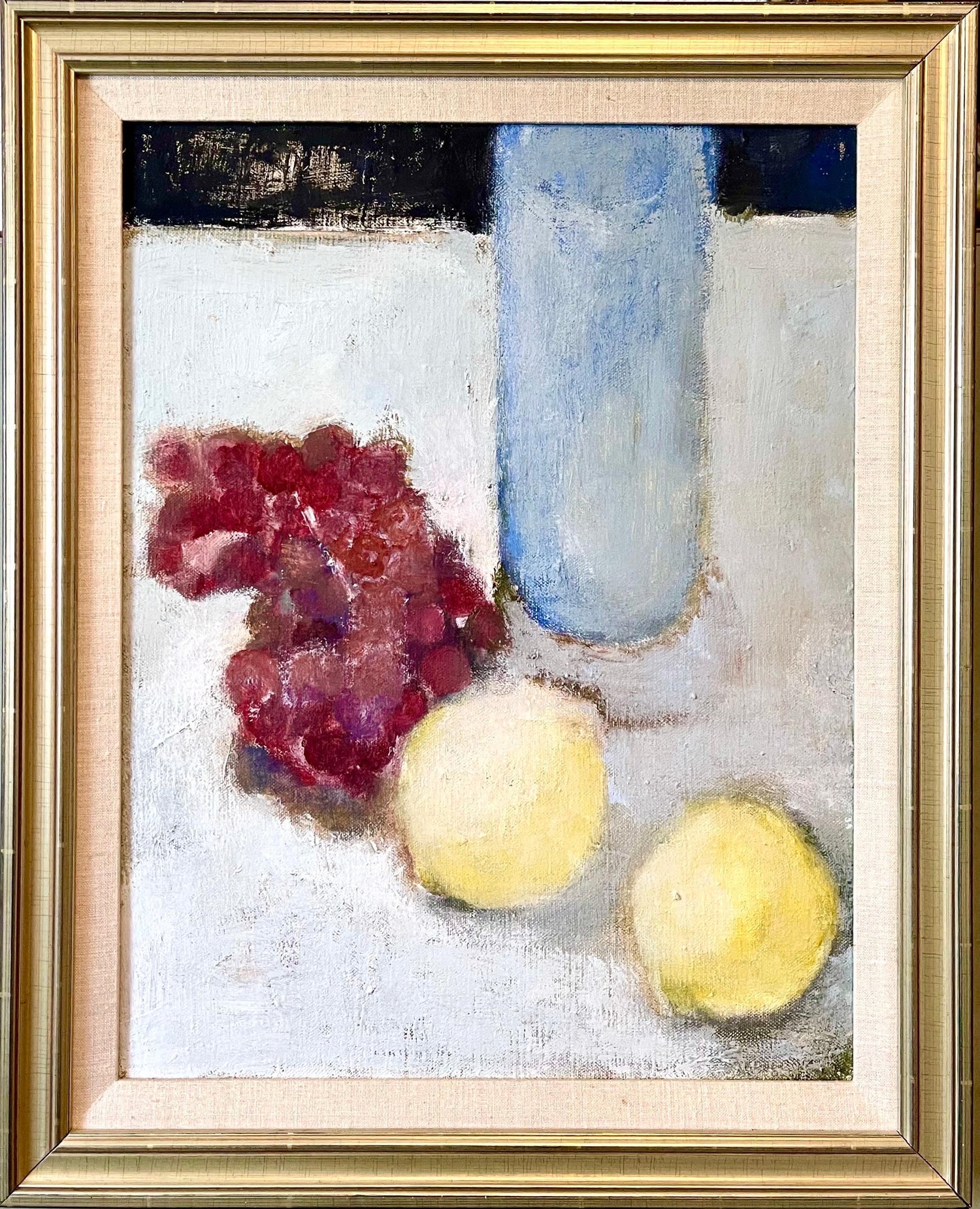 Oil Painting Still Life Fruit Bowl Polly Thayer Boston Modernist Woman Artist